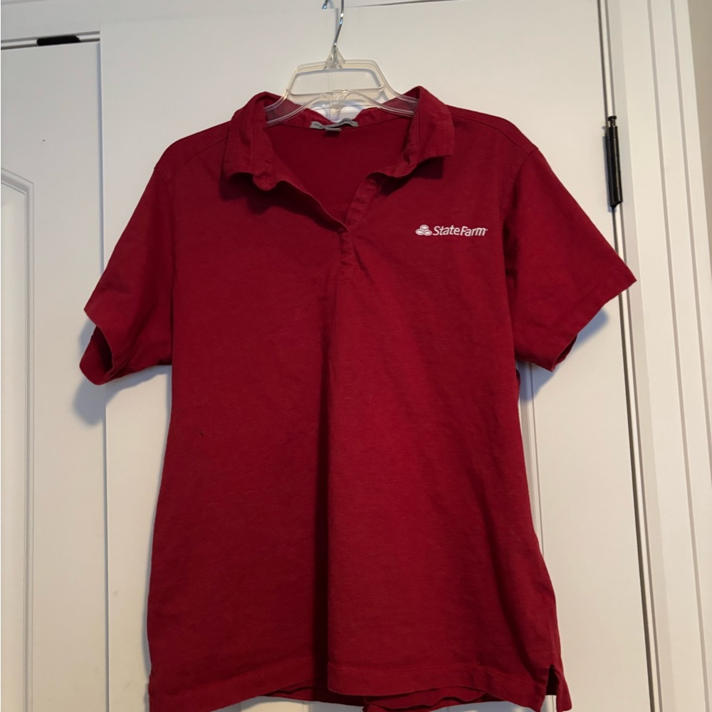 Red StateFarm Polo Shirt